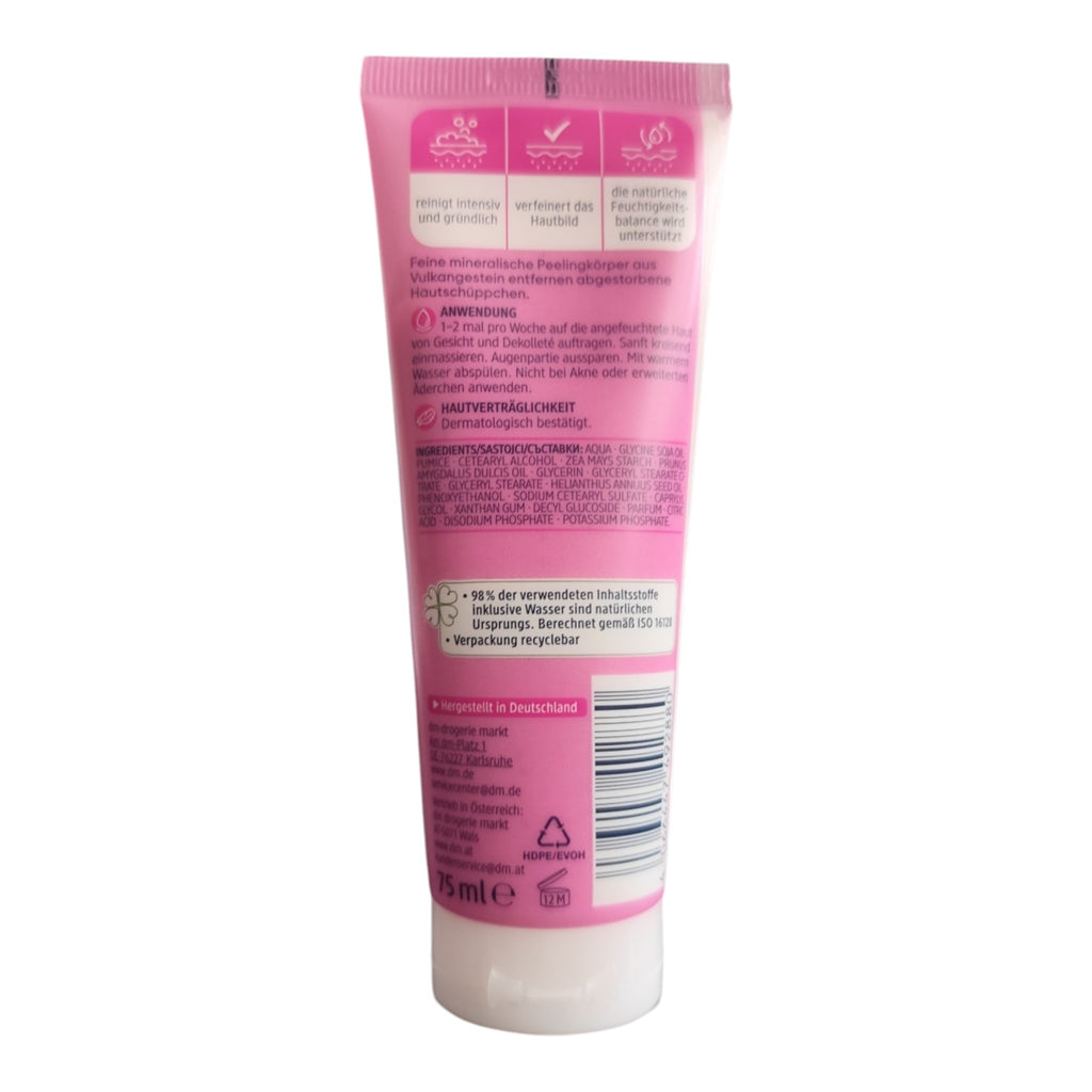 Crème Exfoliante Roche Volcanique & Huile d'Amande Balea, 75 ml