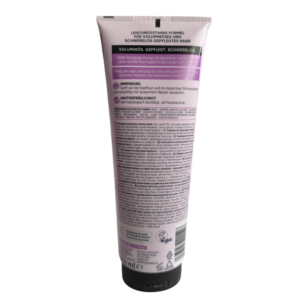 Shampoing Hydra Volume Cheveux Fins Balea Professional, 250 ml