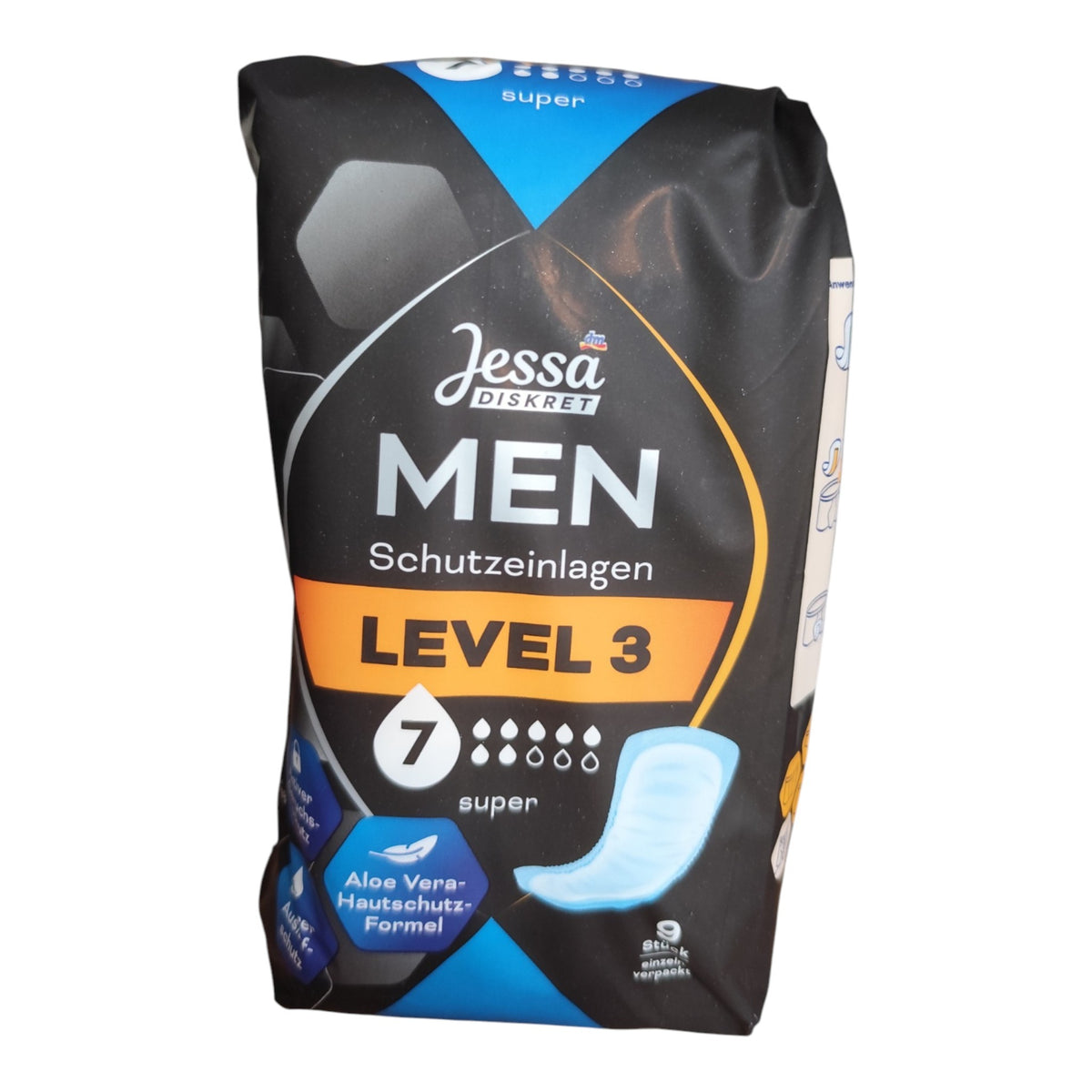 Protections urinaires pour hommes Level 3 Super, lot de 9