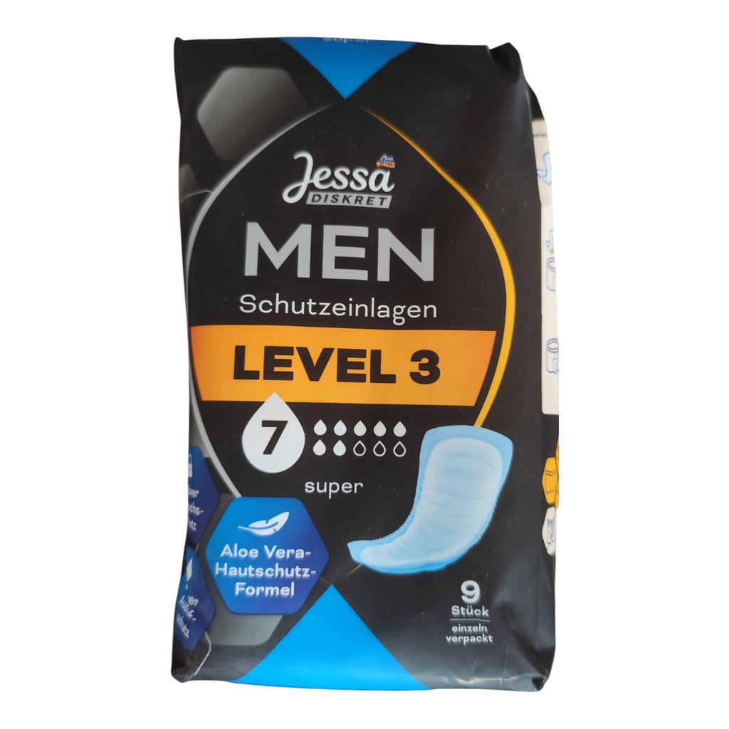 Protections urinaires pour hommes Level 3 Super, lot de 9