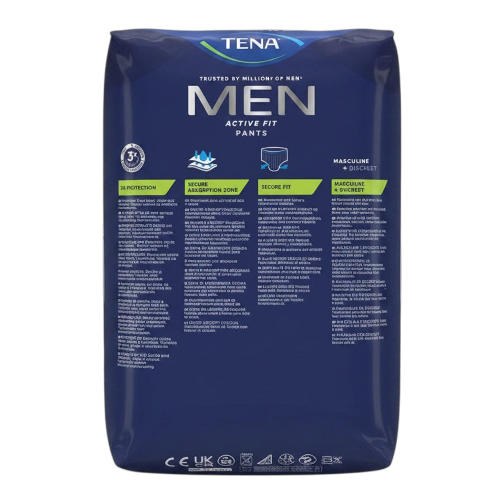 Culottes d’incontinence pour hommes, grandes tailles L/XL, lot de 8