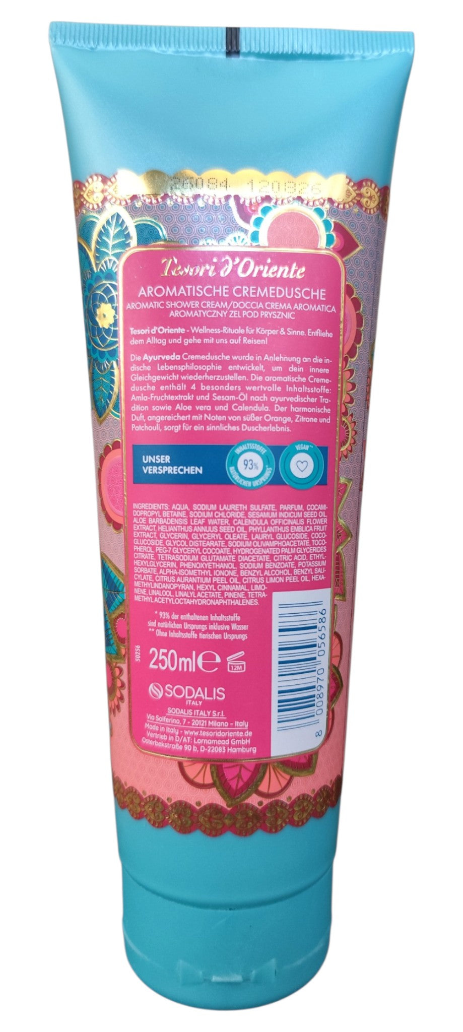 Gel douche crème ayurvédique, 250 ml