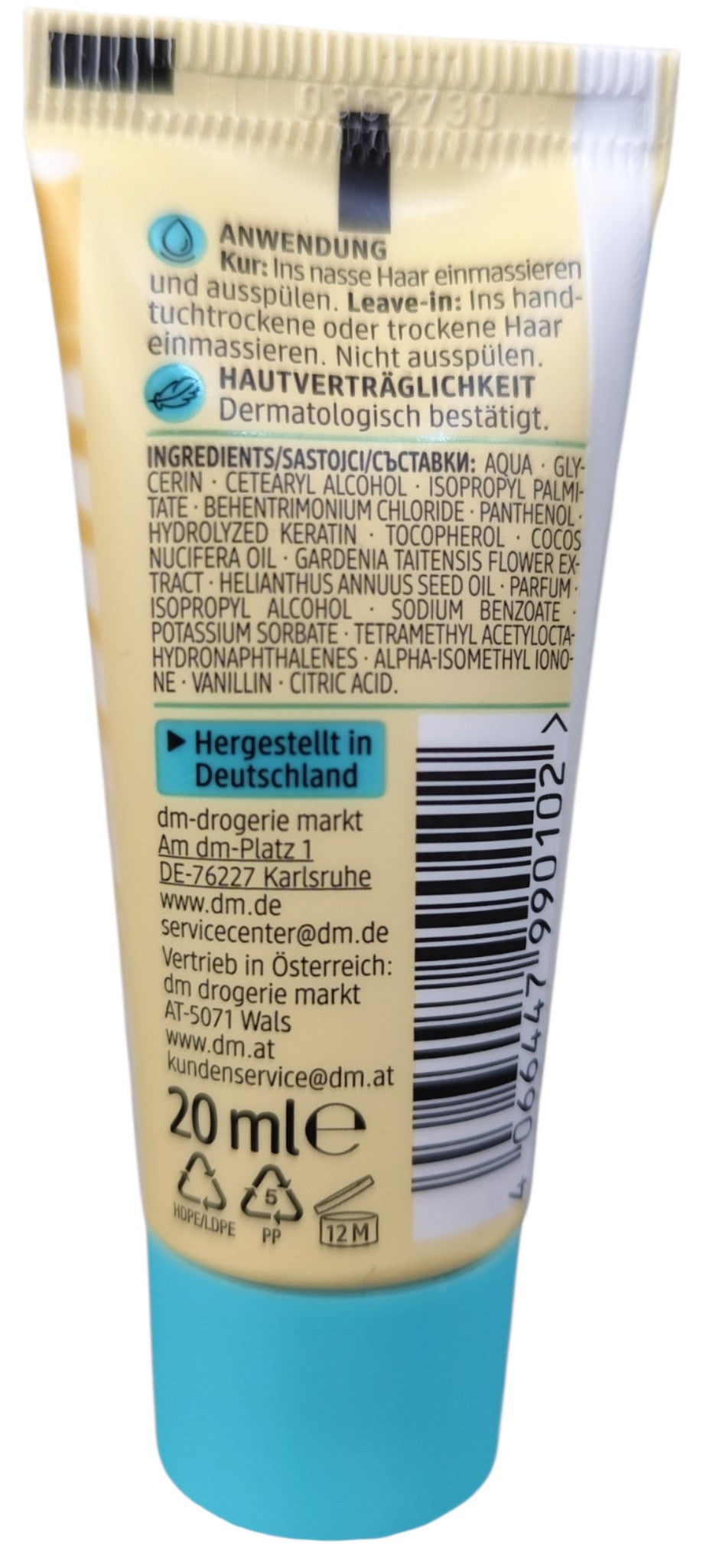 Soin capillaire sans rinçage après-soleil 2 en 1, 20 ml