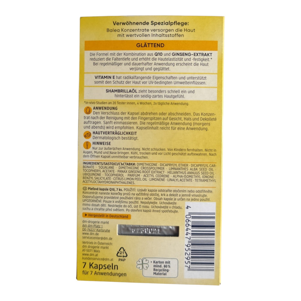 Capsules concentrees anti-rides Q10, boite de 7