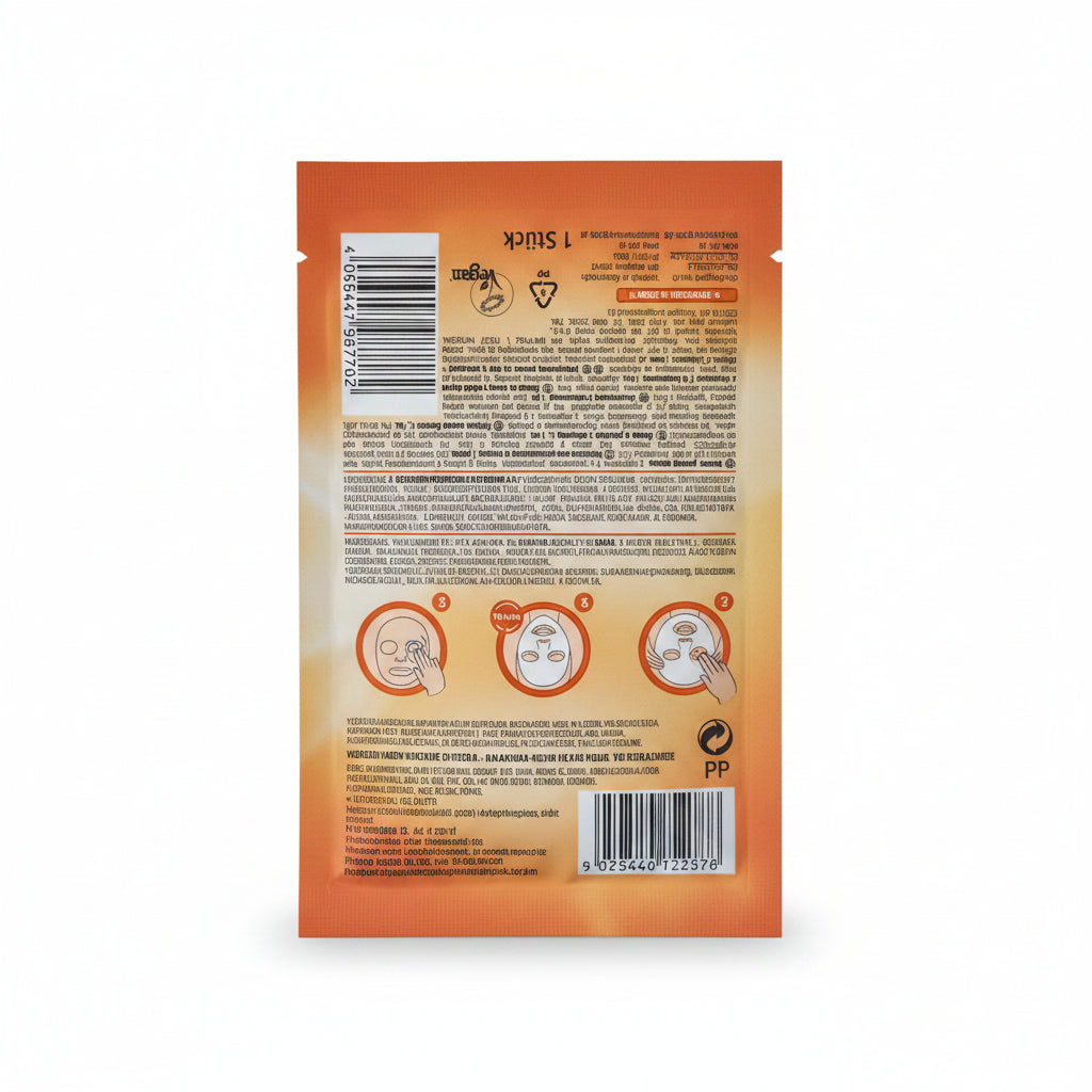 Balea – Masque Tissu Vitamine C & Acide Hyaluronique – Éclat & Hydratation Intense
