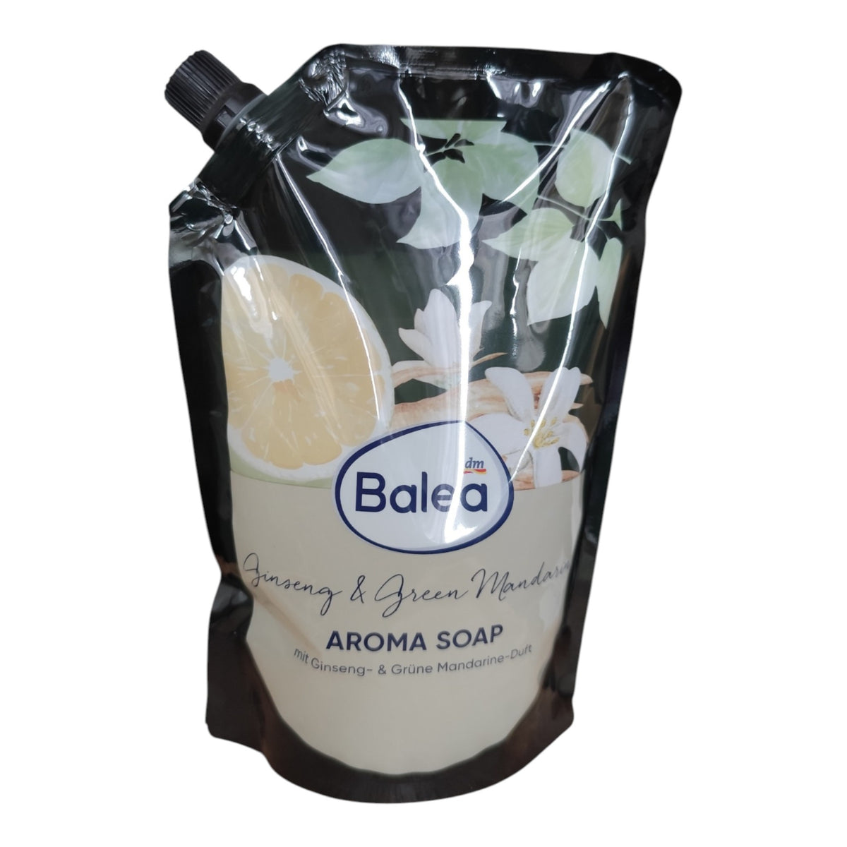Recharge de savon liquide Ginseng et Mandarine Verte, 500 ml