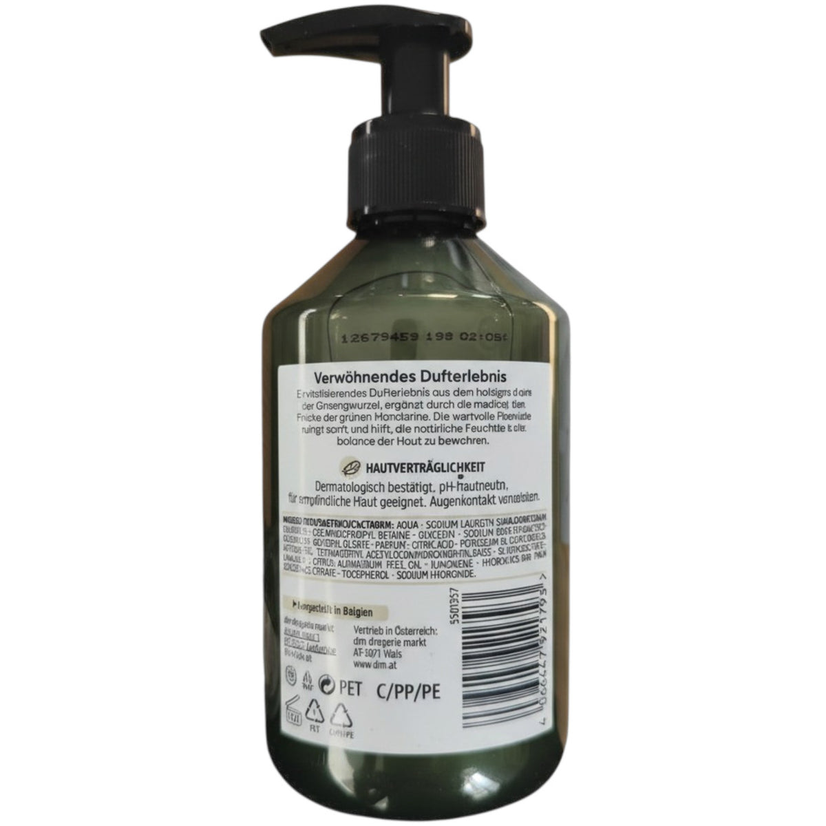 Savon liquide Ginseng et Mandarine verte, 300 ml