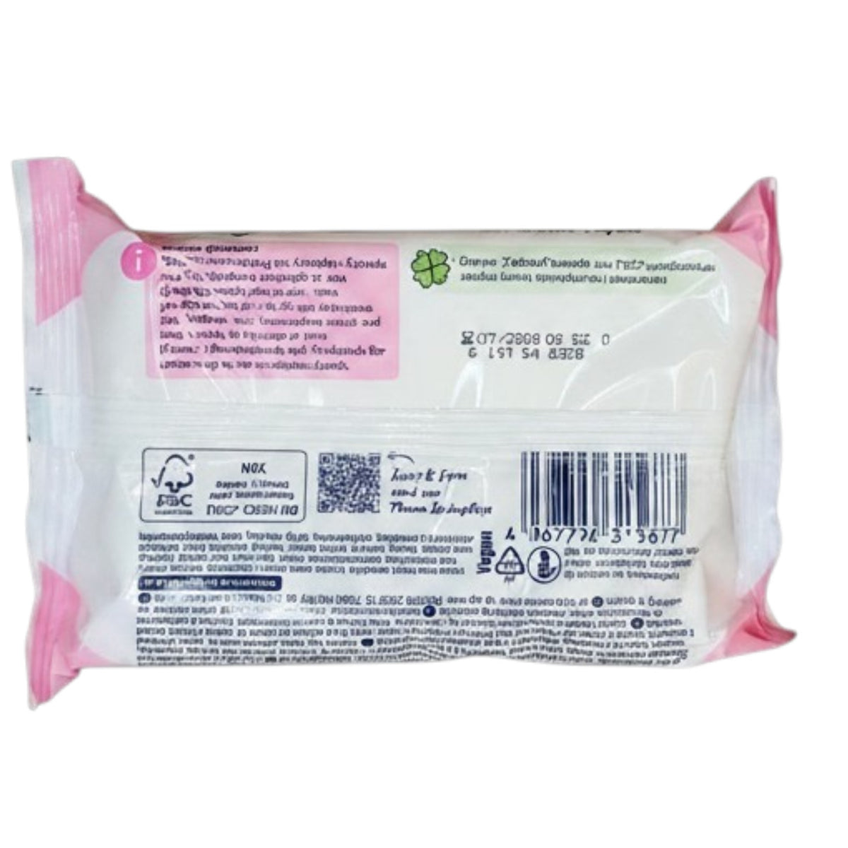 Lingettes nettoyantes intimes Douces et Fraîches, paquet de 20