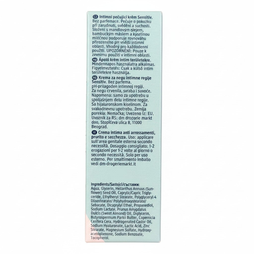 Crème intime pour peaux sensibles, 50 ml