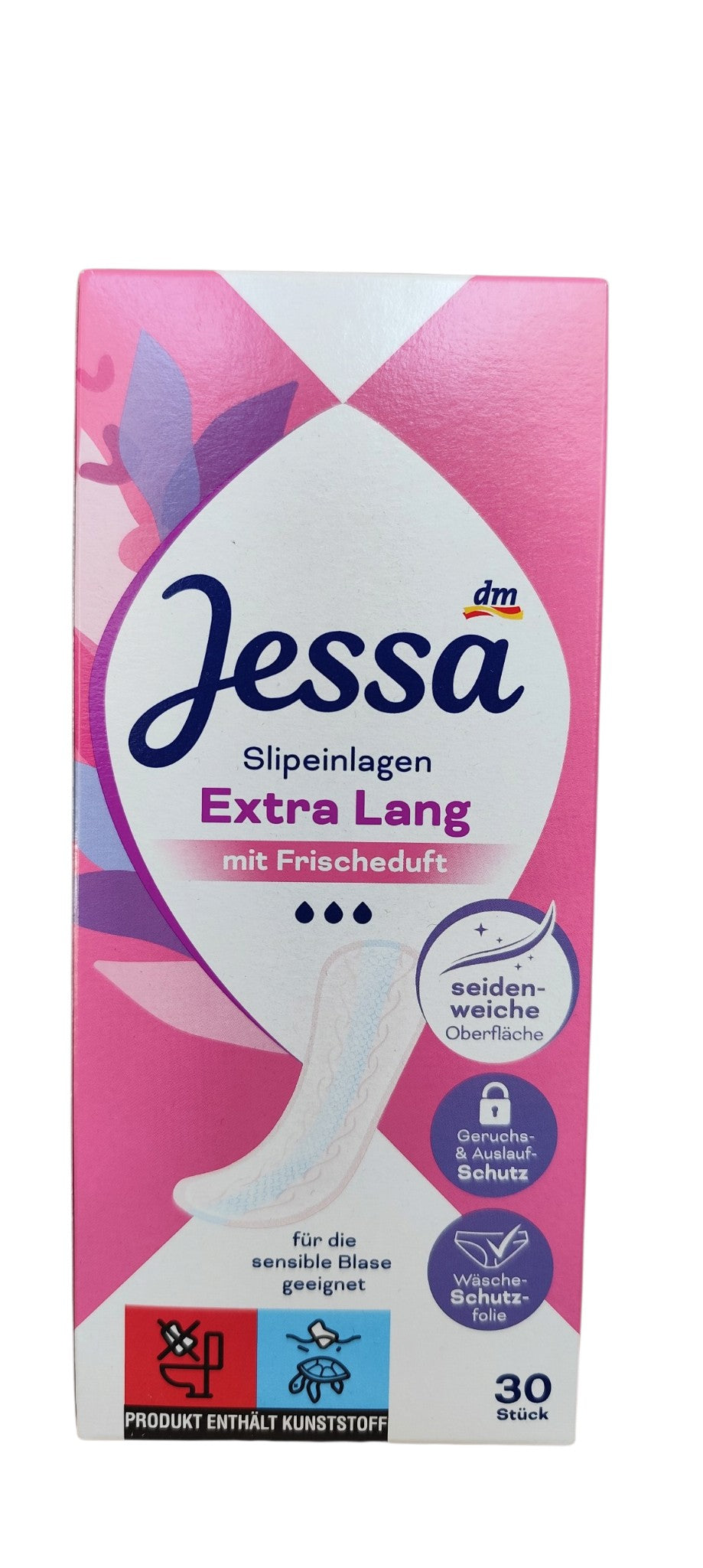 Protège-slips extra longs Jessa au parfum frais, 30 unités