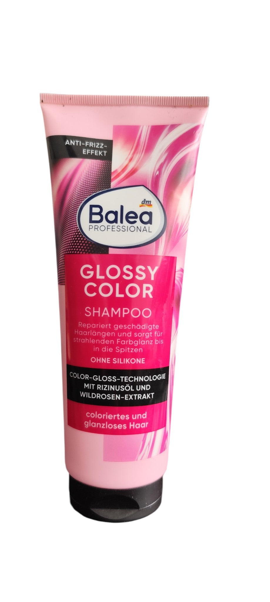 Shampoing Glossy Color Rose Sauvage & Huile de Ricin Balea Professional, 250 ml