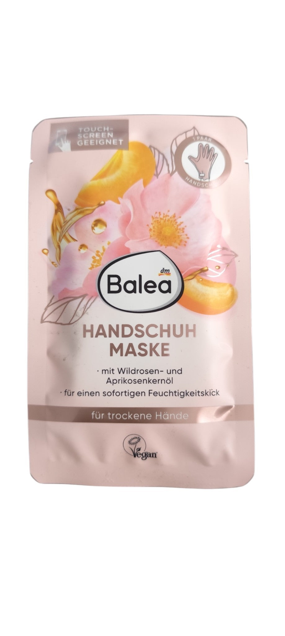 Gommage Mains Rose Musquée & Abricot Balea, 15 ml