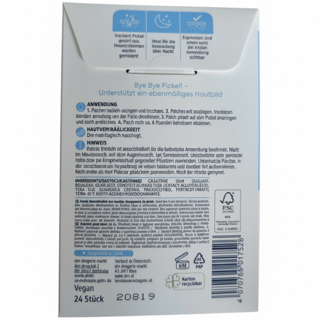 Patchs anti-acné hydrocolloïdes Balea, 24 unités