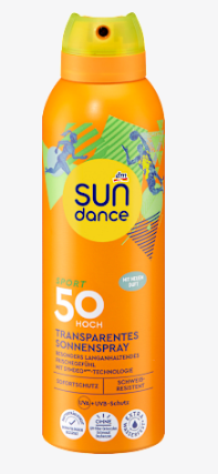 Spray solaire transparent pour le sport, FPS 50, 200 ml