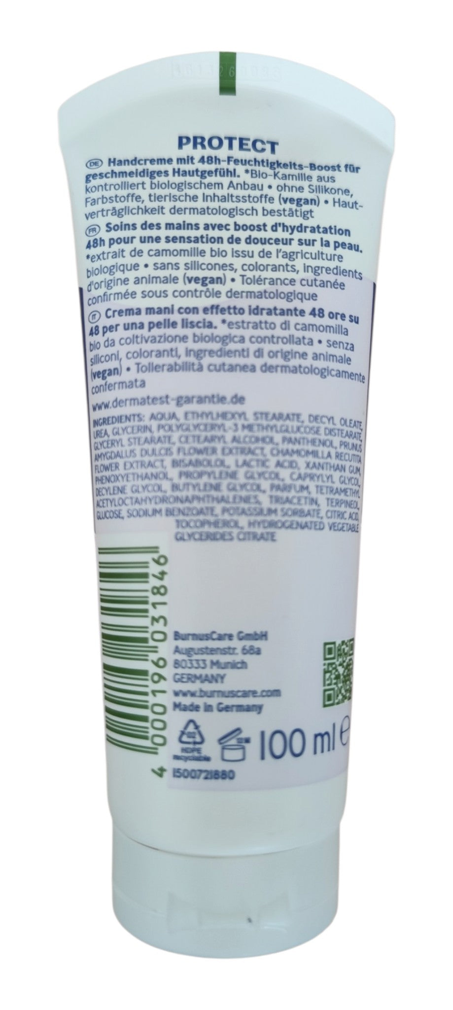 Crème Mains Protectrice Kamill, 100 ml