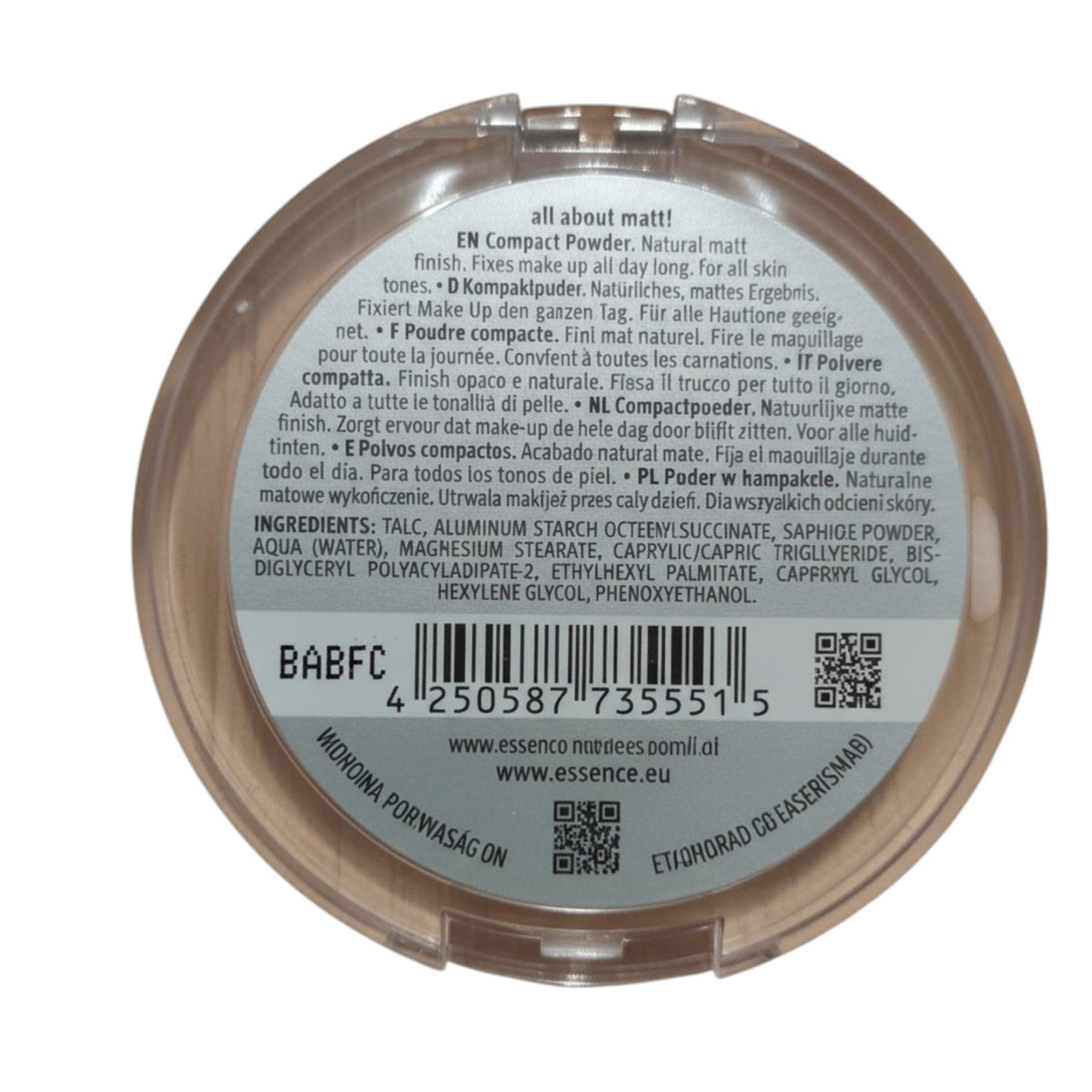 Poudre compacte All About Matt! Fixation, 8 g