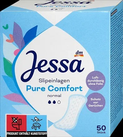 Protège-slips Jessa Pure Comfort Normal 50 unités – boîte bleue